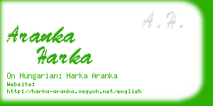 aranka harka business card